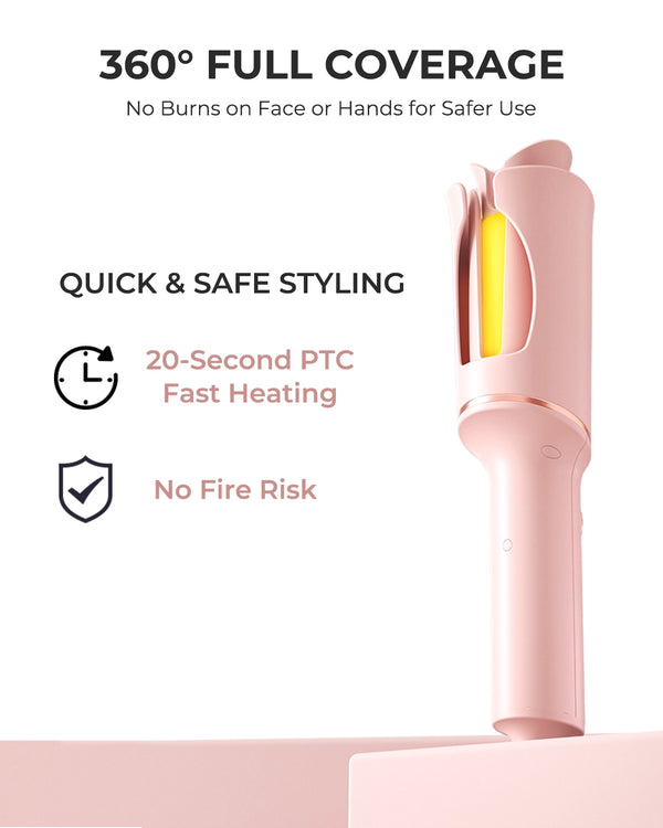 Smart Auto-Sensing Curling Iron with Ionic & Keratin Care