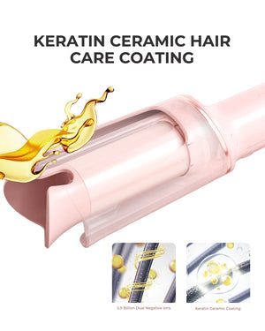 Smart Auto-Sensing Curling Iron with Ionic & Keratin Care