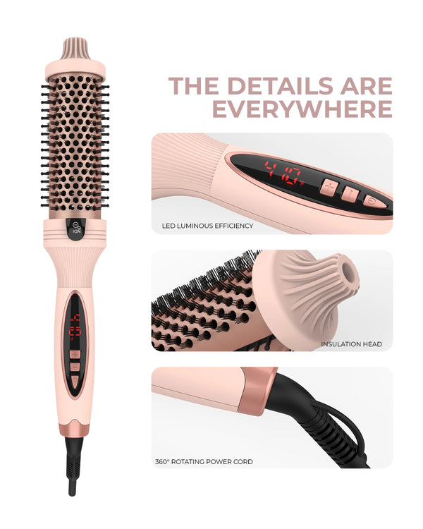 3-in-1 Pro Negative Ion Two PTC Heaters Thermal Brush