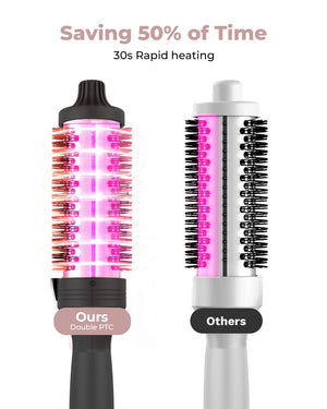 3-in-1 Pro Negative Ion Two PTC Heaters Thermal Brush