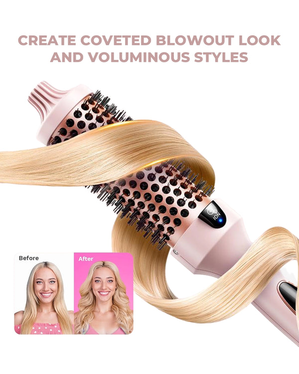 3-in-1 Pro Negative Ion Two PTC Heaters Thermal Brush