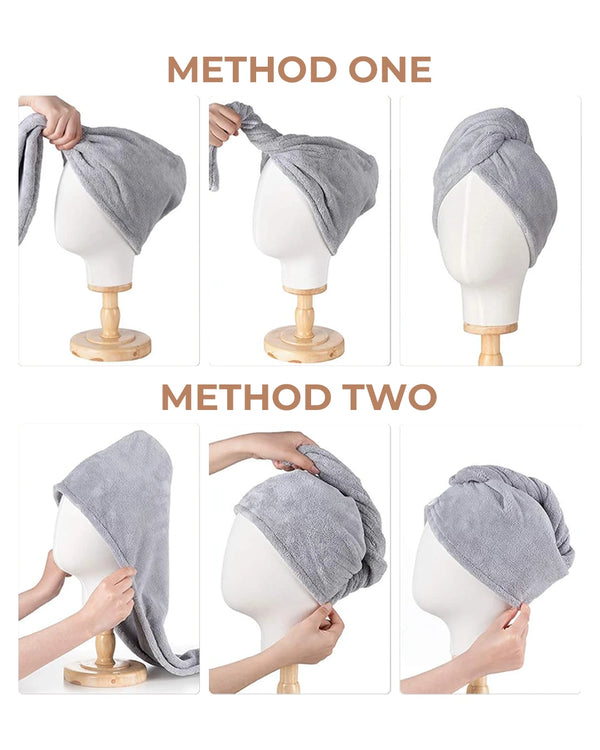 Drying Hair Wrap Towels