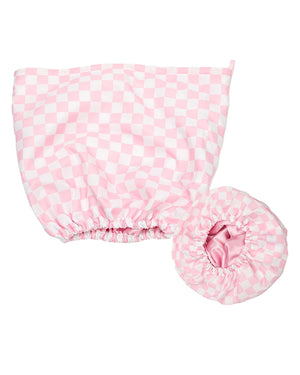 Women’s Luxury Waterproof Shower Cap with Satin Lining