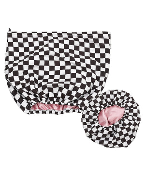 Women’s Luxury Waterproof Shower Cap with Satin Lining